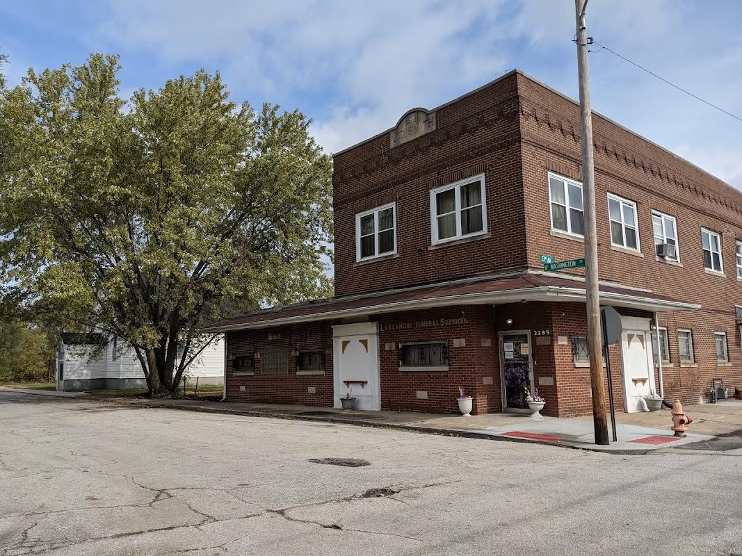 Lakeshore Funeral Services building in Gary, Indiana