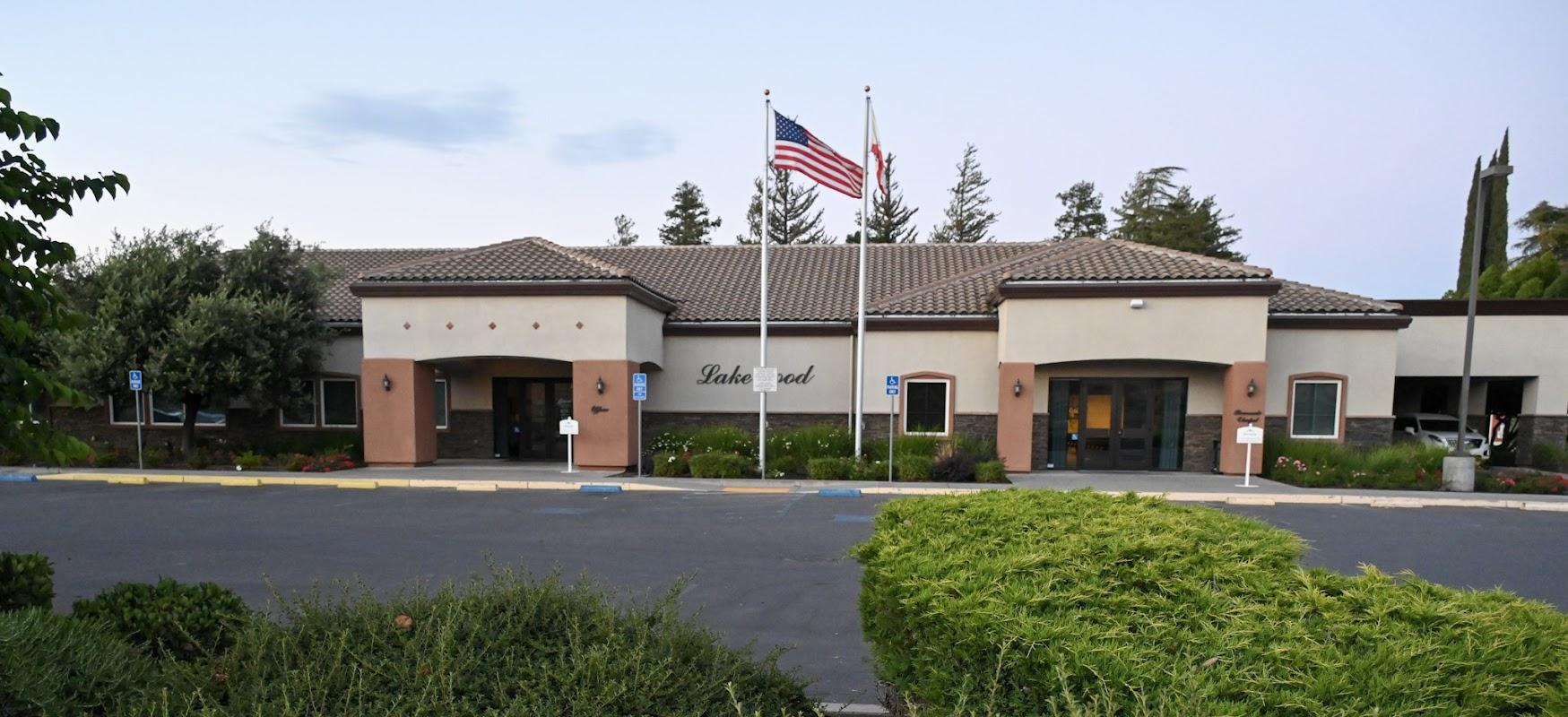 Lakewood Funeral Home building in Hughson, California