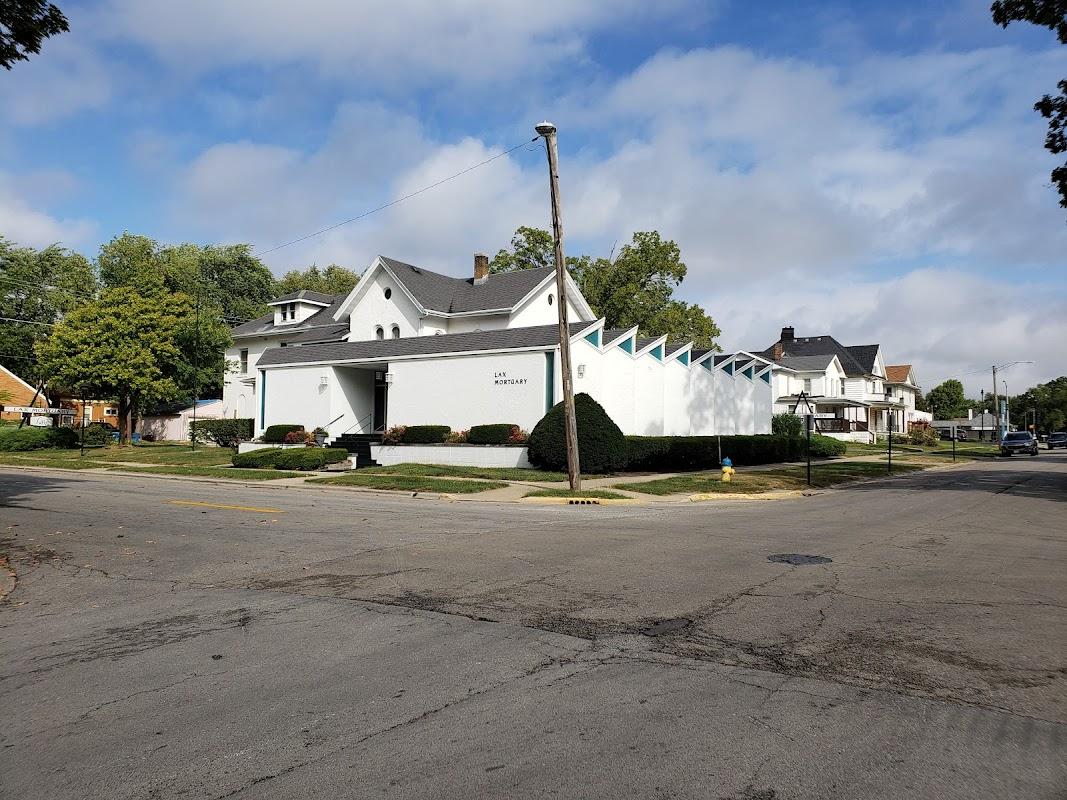 Lax Mortuary building in Kankakee, Illinois