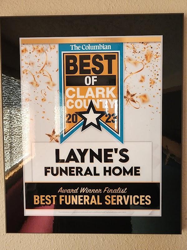 Layne's Funeral Home in Battle Ground Washington