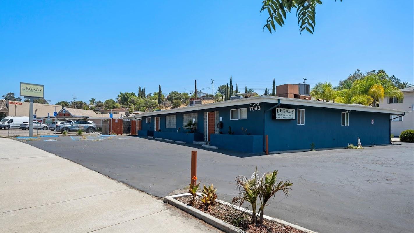 Legacy Funeral And Cremation Care building in La Mesa, California