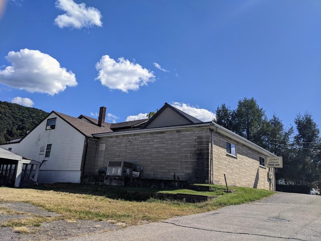 Leonard Johnson Funeral Home building in Marmet, West Virginia