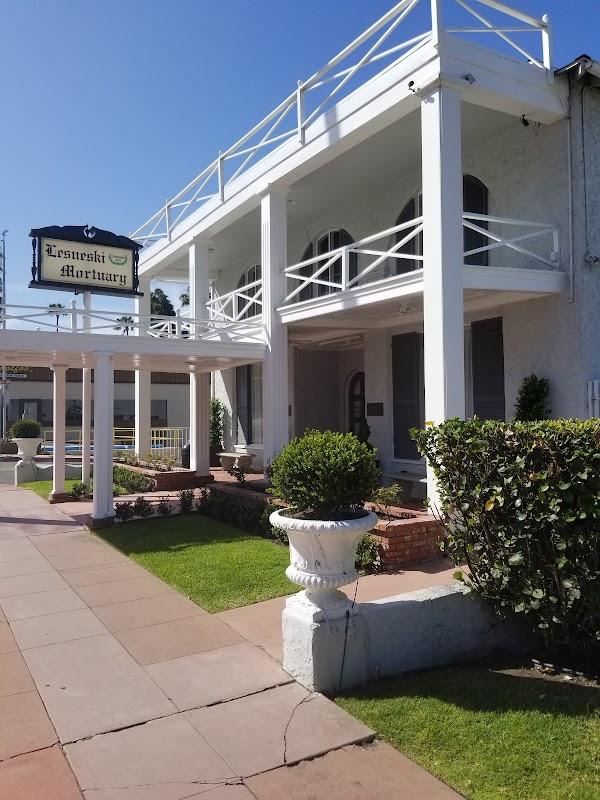 Lesneski Mortuary building in San Clemente, California