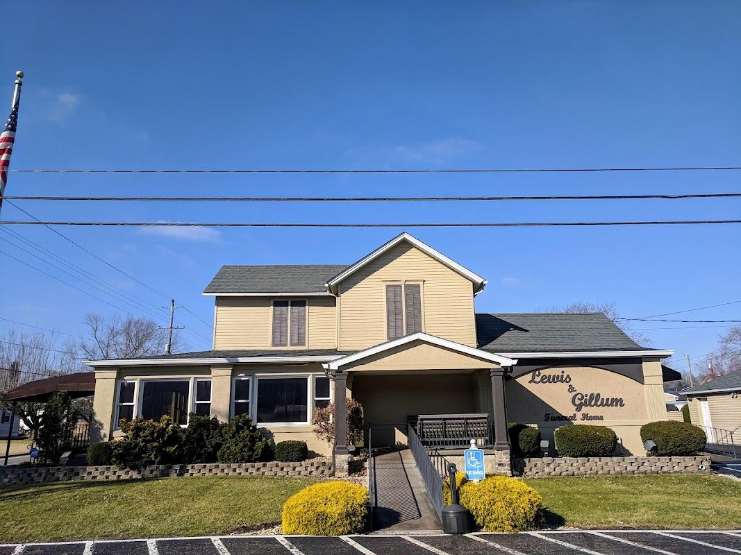 Lewis & Gillum Funeral Home - Oak Hill building in Oak Hill, Ohio