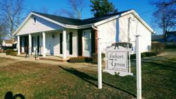 Lockart-Green Funeral Home building in Beecher City, Illinois