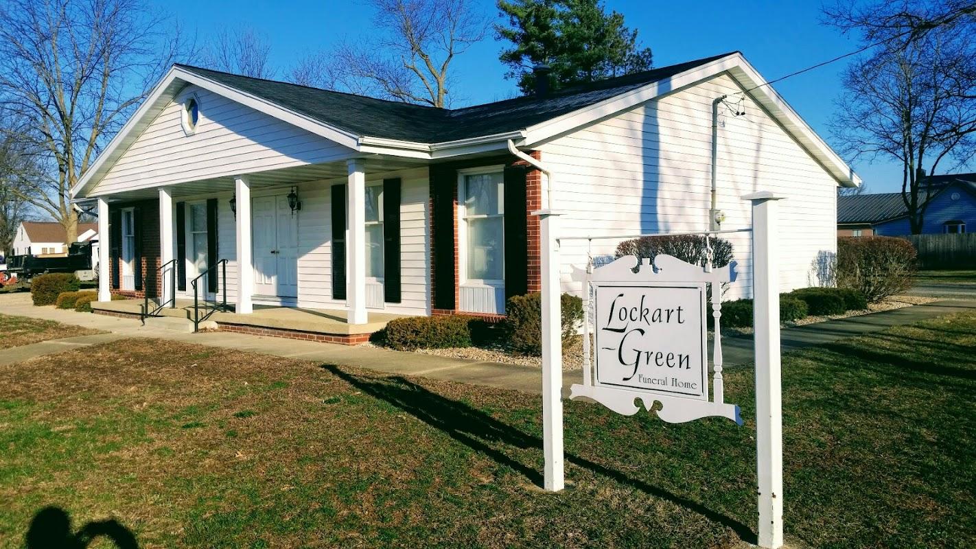Lockart-Green Funeral Home building in Beecher City, Illinois