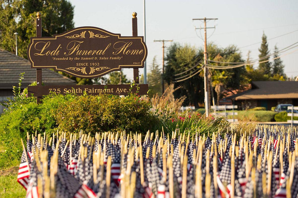Lodi Funeral Home building in Lodi, California