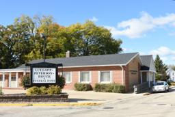 Lulloff-Peterson-Houck Funeral Home building in Dodgeville, Wisconsin