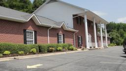 Madison Funeral Home building in Marshall, North Carolina