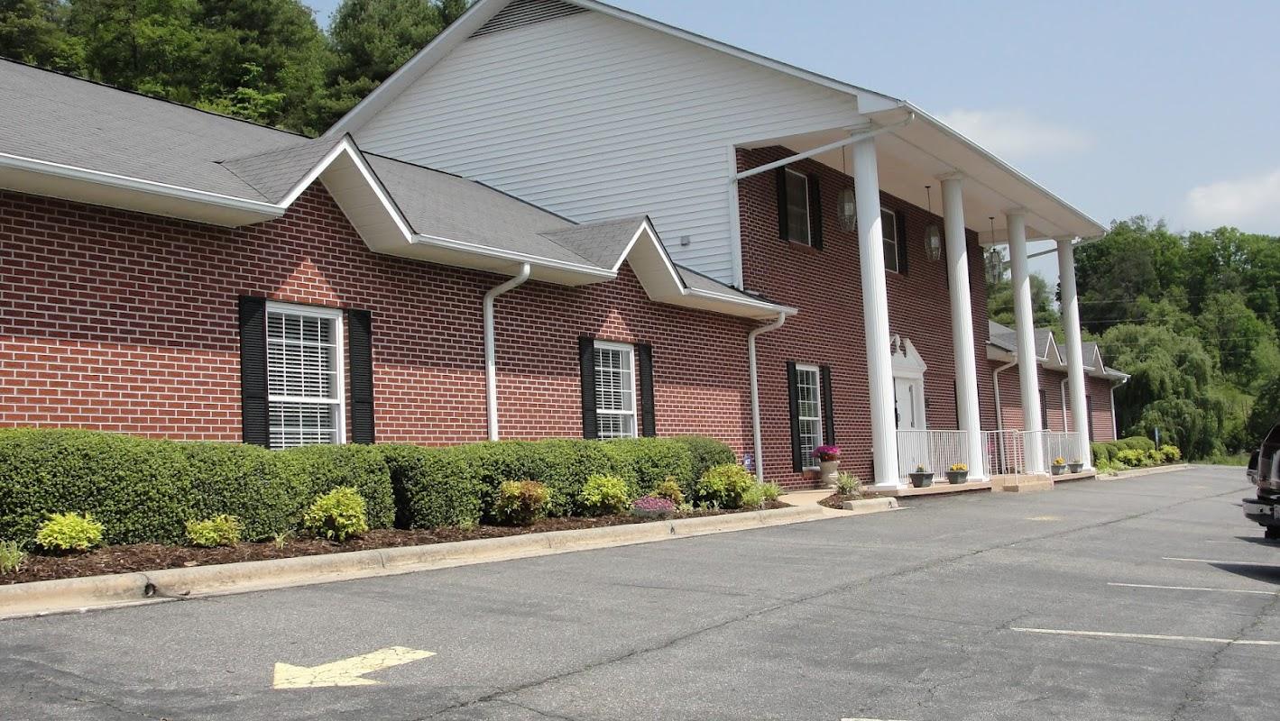 Madison Funeral Home building in Marshall, North Carolina