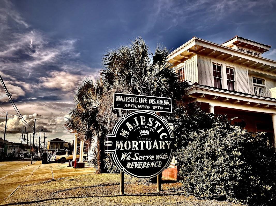 Majestic Mortuary Service building in New Orleans, Louisiana