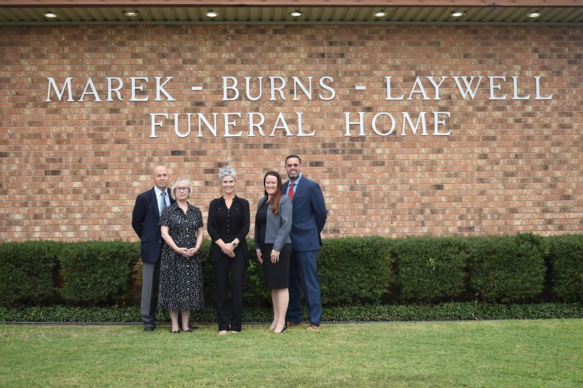 Marek-Burns-Laywell Funeral Home building in Cameron, Texas