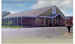 McBride Funeral Home building in Ripley, Mississippi