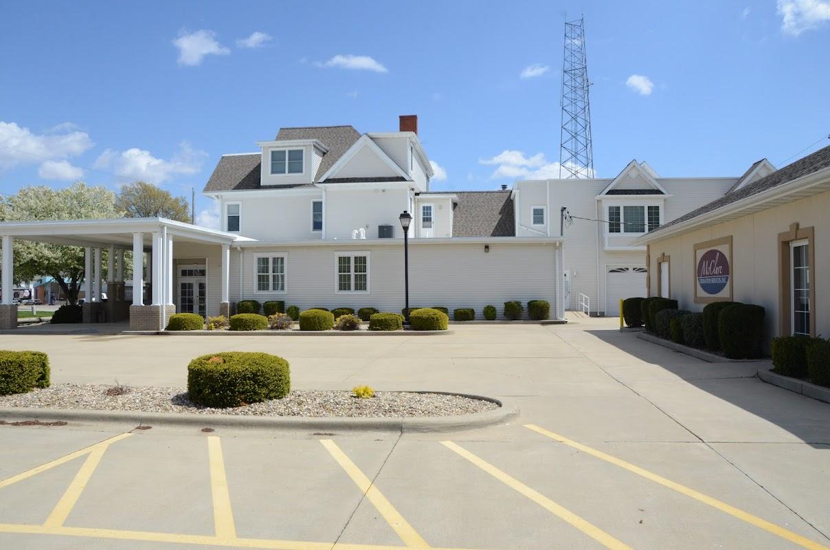McClure Funeral Home building in Taylorville, Illinois