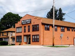 McCorkle Funeral Home building in Durand, Illinois