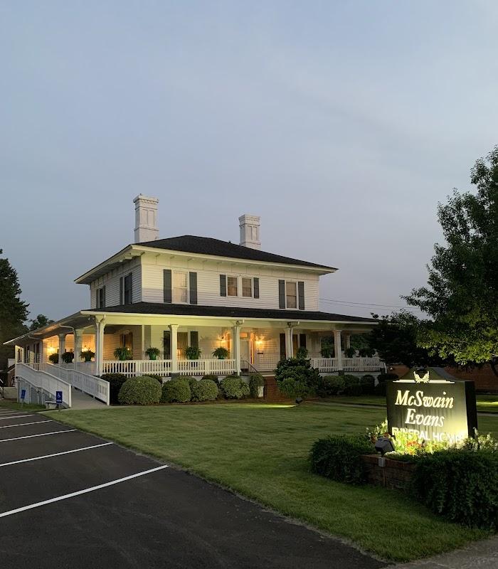 McSwain-Evans Funeral Home in Newberry South Carolina