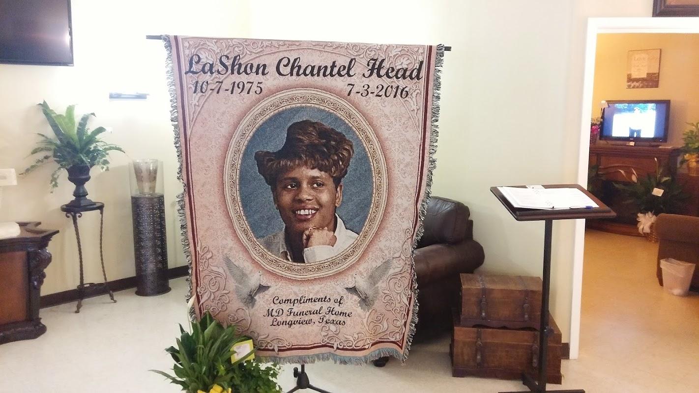 MD Funeral Home building in Longview, Texas