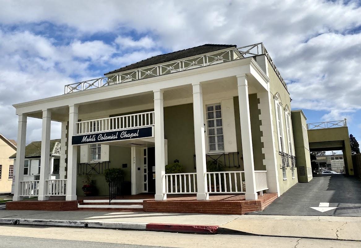 Mehl's Colonial Chapel building in Watsonville, California