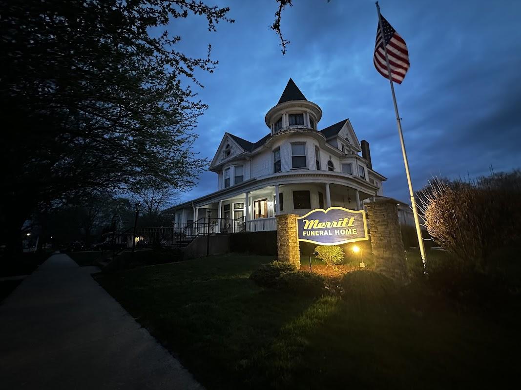 Merritt Funeral Service building in Mendota, Illinois