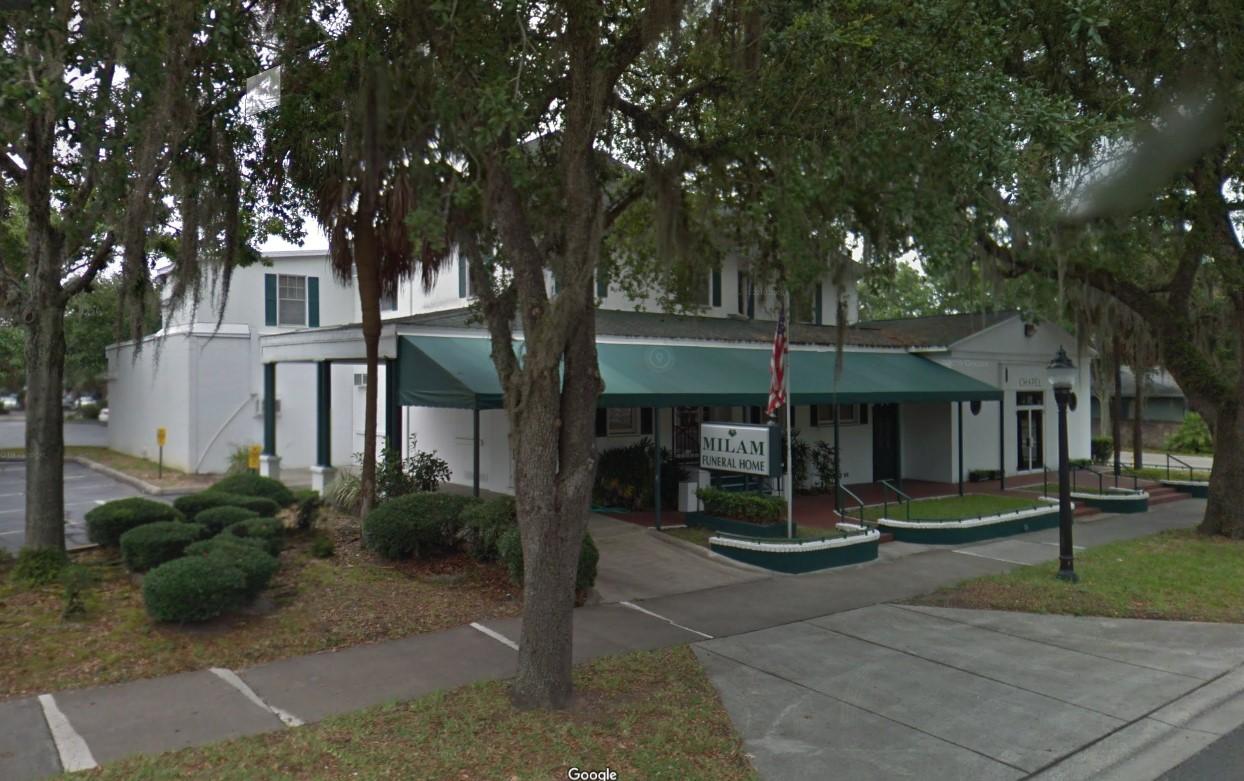 Milam Funeral & Cremation Services building in Gainesville, Florida