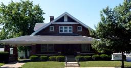 Mills Funeral Home building in Centerville, Indiana