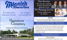 Minnich Funeral Home in Hagerstown Maryland