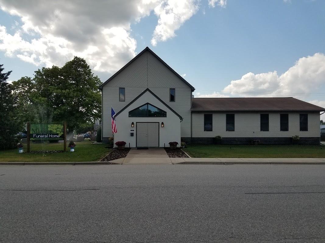 Mlaker Funeral Home building in Cook, Minnesota