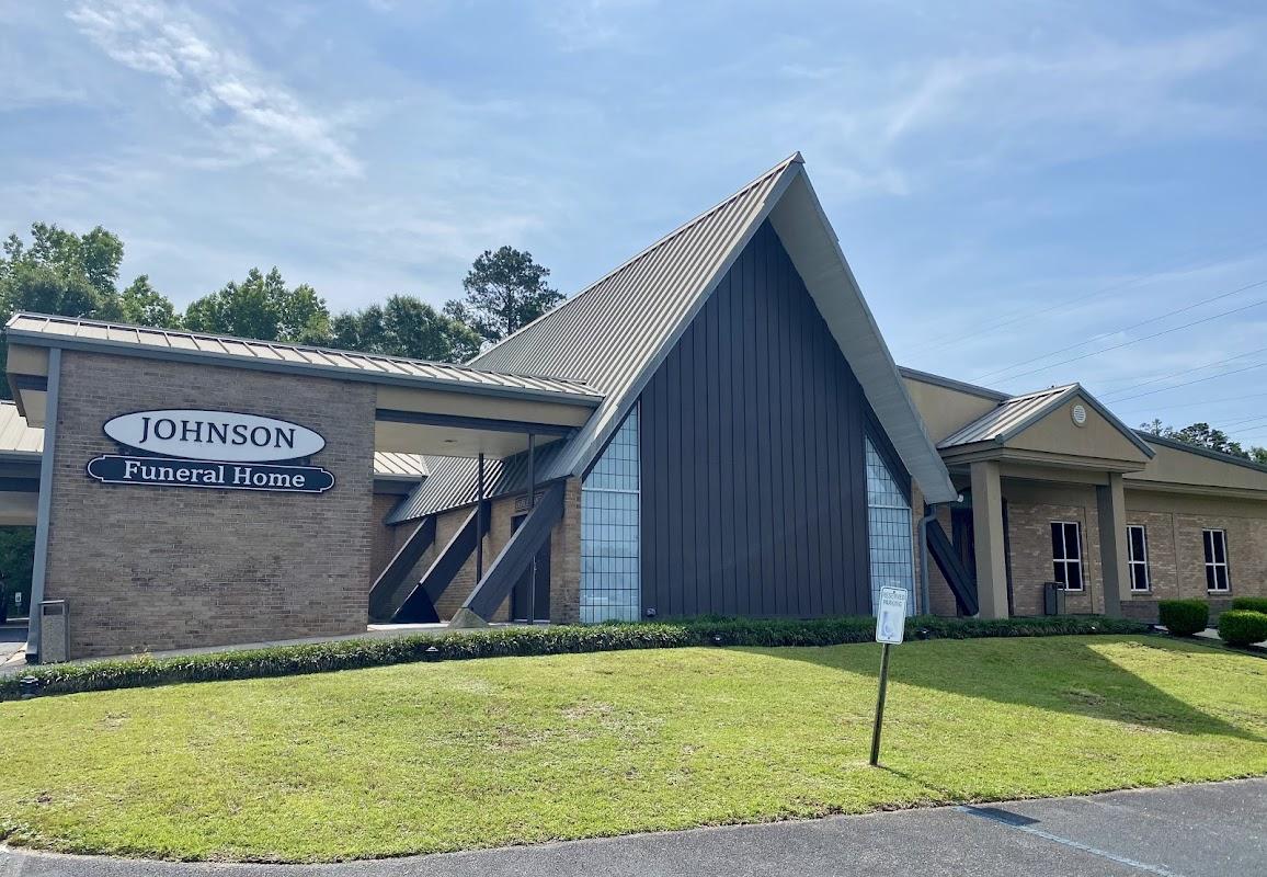 Johnson Funeral Home & Monuments building in Monroeville, Alabama