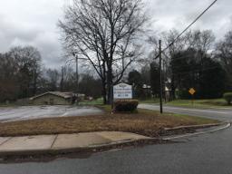 The Good Shepherd Funeral Home building in Montevallo, Alabama