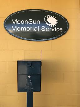 Moon Sun Memorial Services building in Sacramento, California