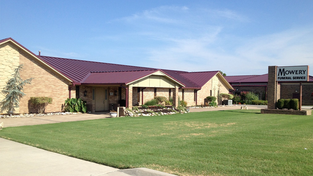 Mowery Funeral Service building in Owasso, Oklahoma
