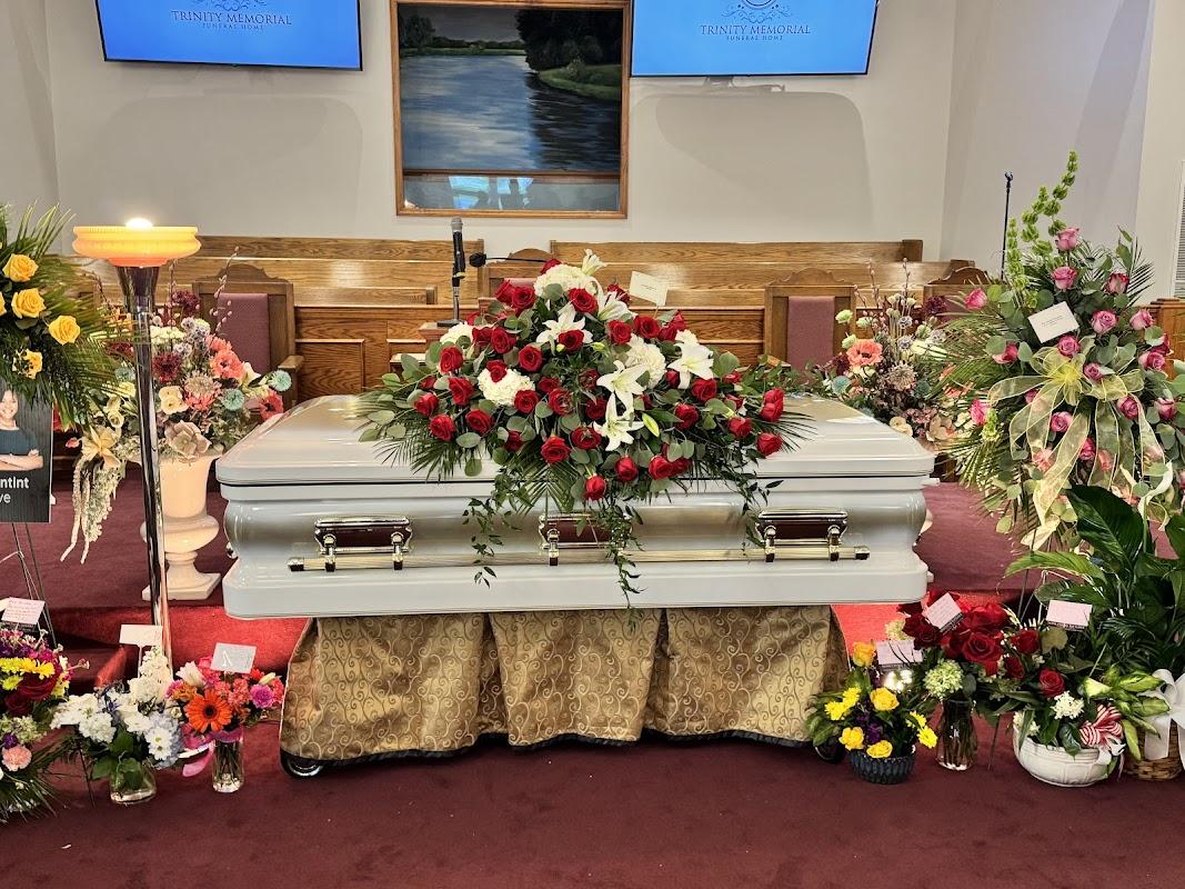 Trinity Memorial Funeral Home building in Muscle Shoals, Alabama