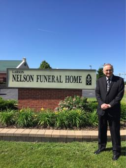 Nelson Funeral Home & Crematory building in Sandwich, Illinois