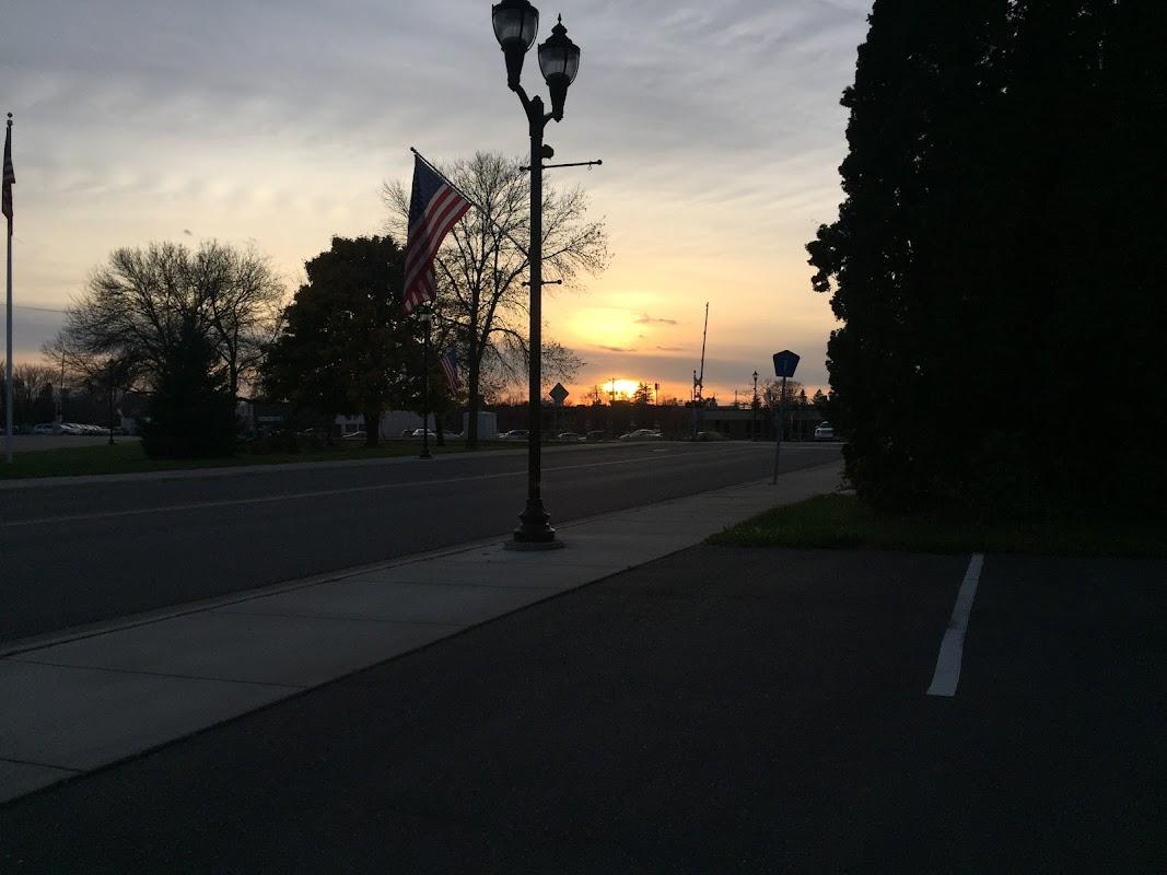 Olson Funeral Chapel building in Rush City, Minnesota