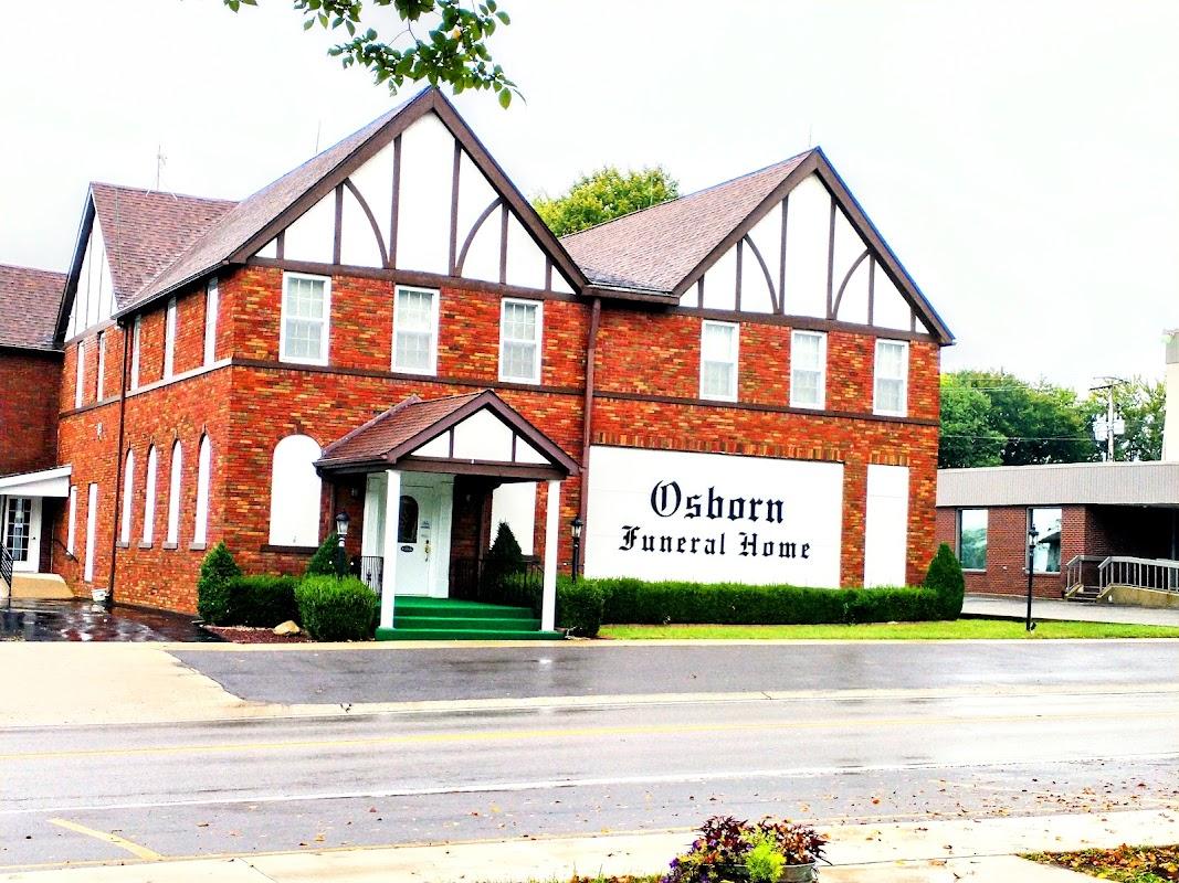Osborn Funeral Home building in Dix, Illinois