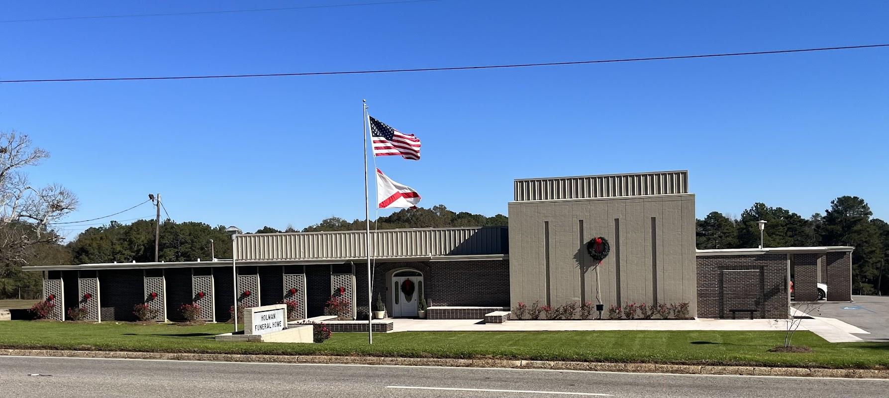 Holman Funeral Home building in Ozark, Alabama