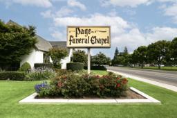 Page Funeral Chapel building in Selma, California