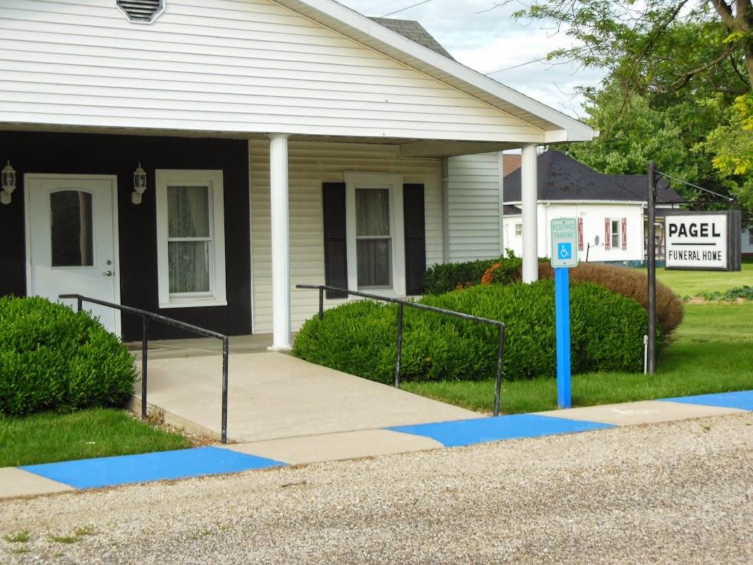 Pagel Funeral Home building in Edgewood, Illinois
