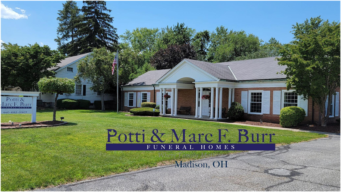 Potti & Marc F. Burr Funeral Home of Madison building in Madison, Ohio