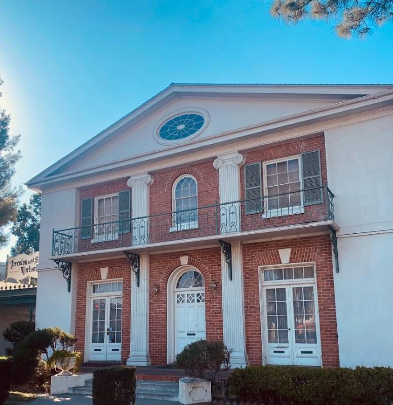 Preston & Simons Mortuary building in Riverside, California