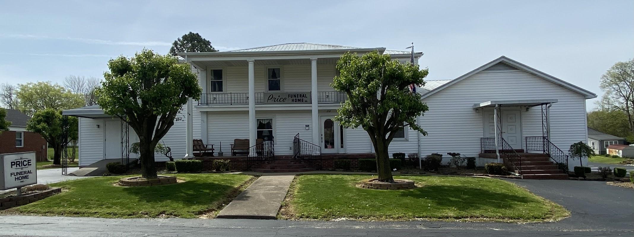 Price Funeral Home building in Lewisburg, Kentucky
