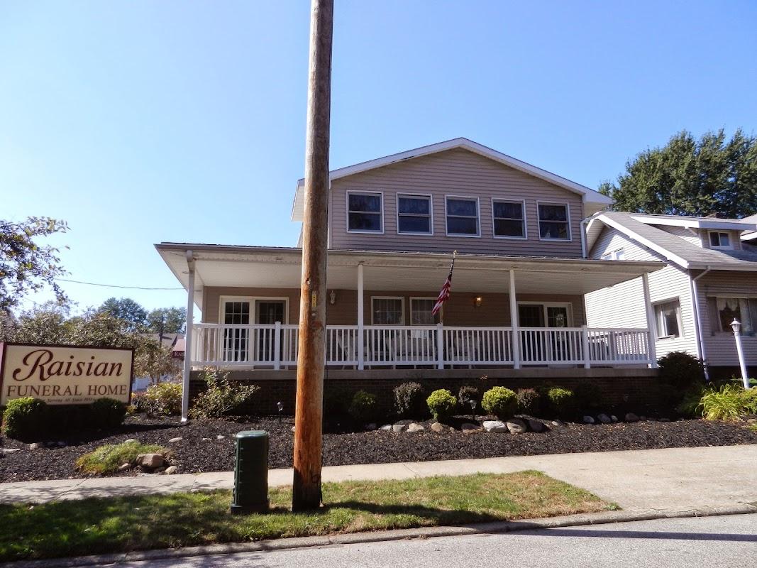 Raisian Family Funeral Home building in Conneaut, Ohio