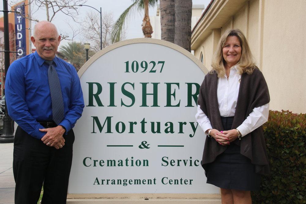 Risher Mortuary & Cremation Service building in Downey, California