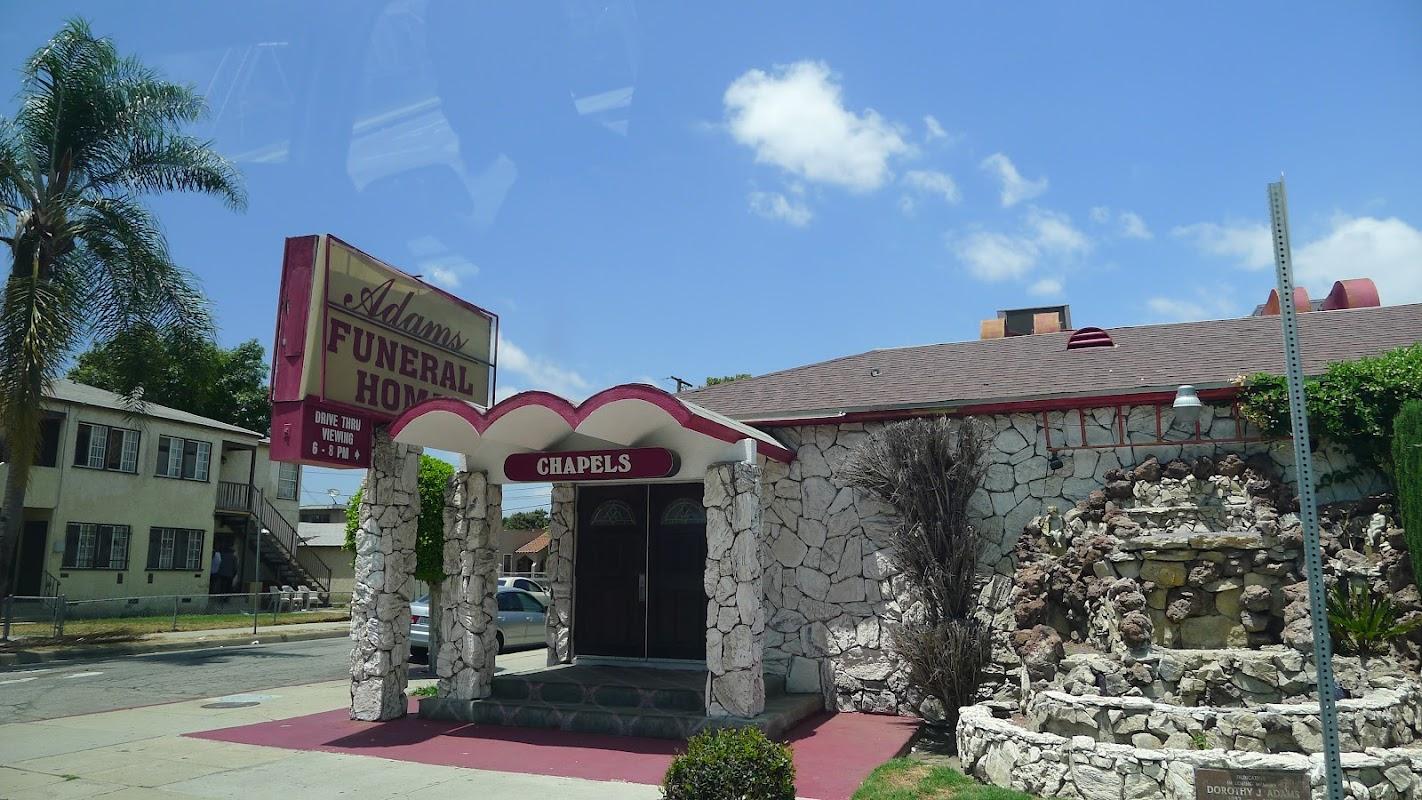 Robert L. Adams Mortuary building in Compton, California