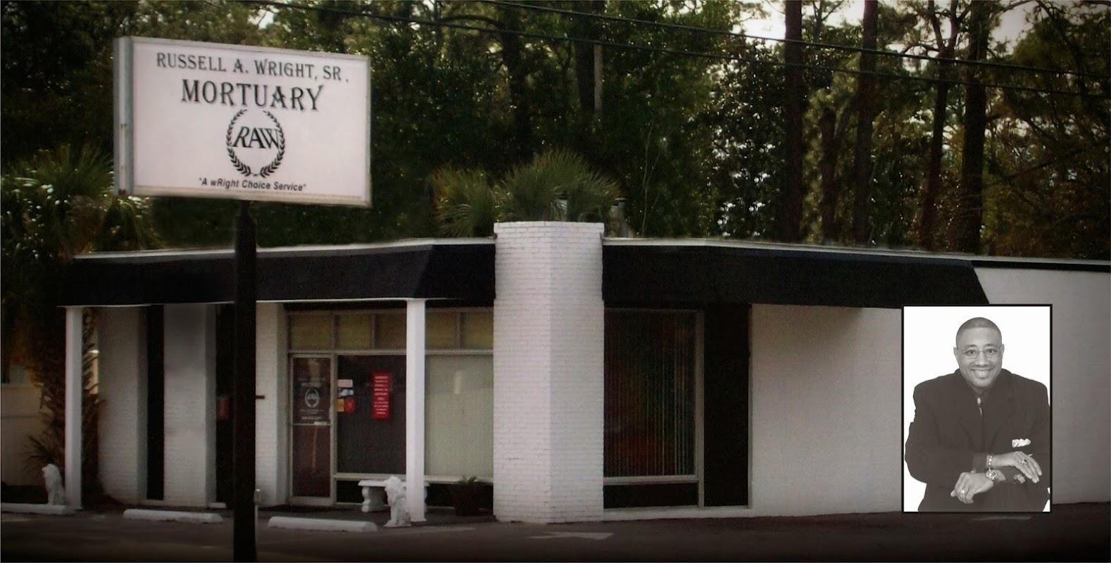 Russell A Sr Wright Mortuary building in Panama City, Florida