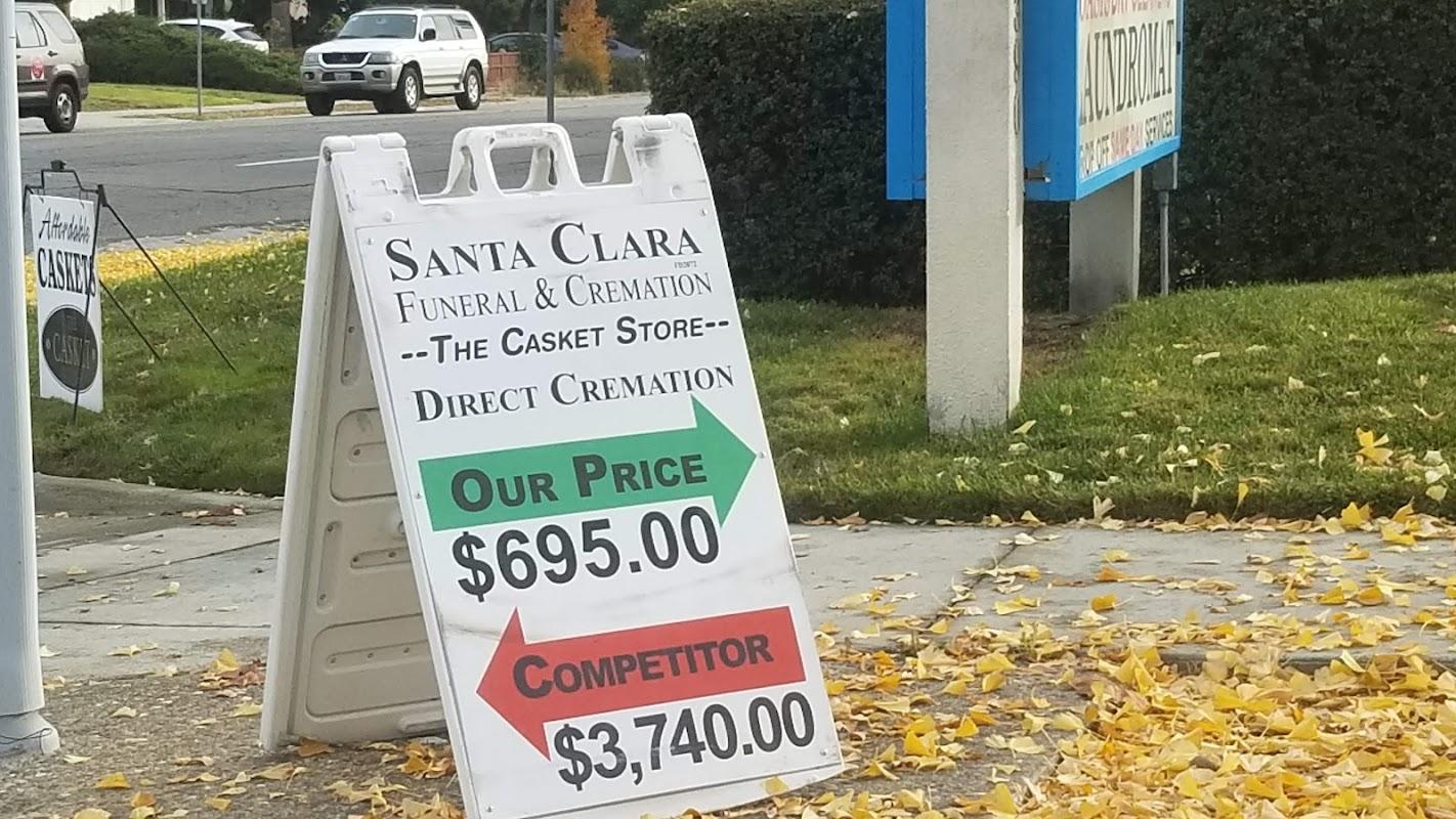 Santa Clara Funeral & Cremation Service building in San Jose, California