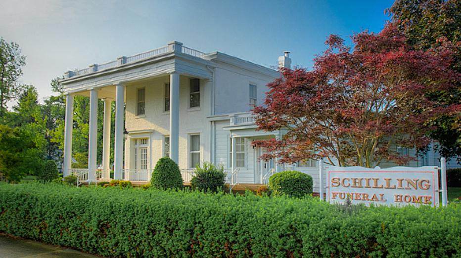 Schilling Funeral Home & Cremation Specialists building in Mattoon, Illinois