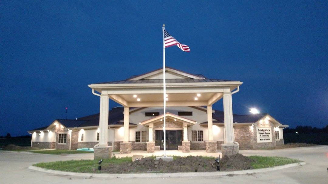 Sedgwick Funeral Home & Crematory building in Canton, Illinois