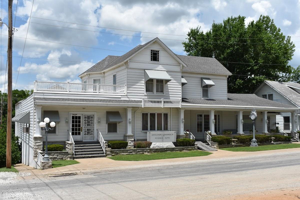 Sheldon-Goodrich Funeral Home building in Osceola, Missouri