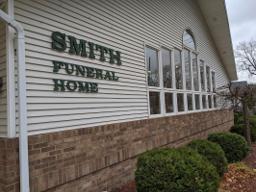 Smith Family Funeral Homes building in Elsie, Michigan
